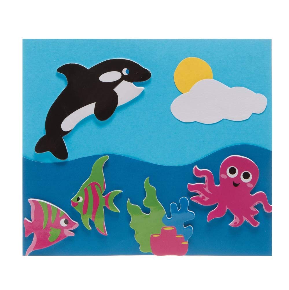 Autocollants Sirène En Mousse - Lot De 200, Pour Enfants, Déco Créative