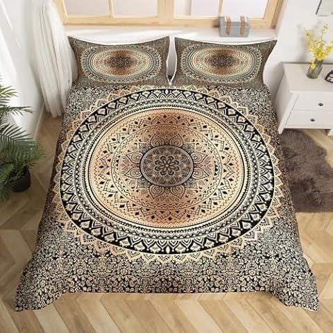 Hippie Mandala Duvet Cover Set for Teens Cover