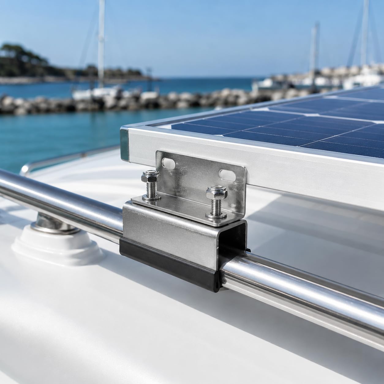 6 Stück Dachträger Halterungen aus 304 Edelstahl für Wohnmobil Solarmodule