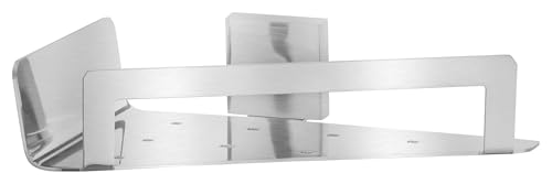 tesa EXXCLUSIV Eck-Duschablage, verchromt - Duschkorb zur Wandbefestigung...