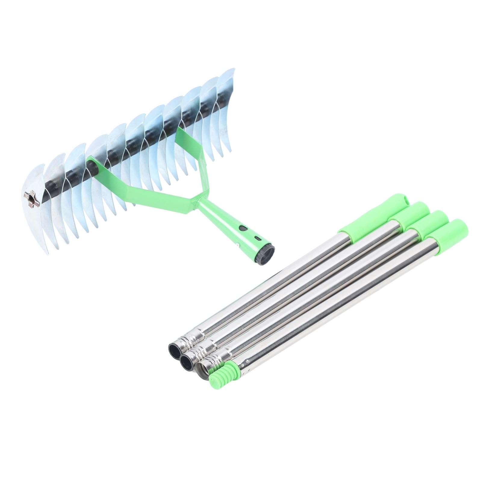 Naroote Ergonomiczne Narzędzie do Trawnika ze Stali Stopowej do Czyszczenia Martwej trawy. Głowica o Szerokości 1,7 M, 4 Jednostki