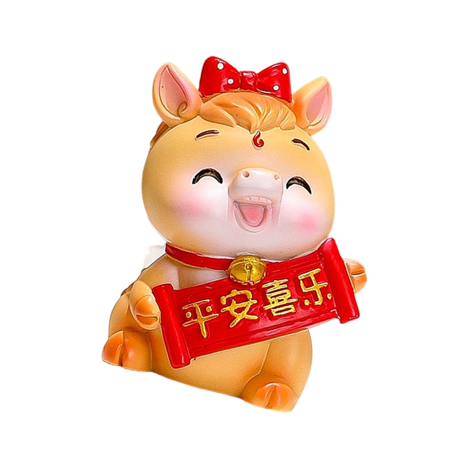 Lerpwige Chinese New Year Horse Figurines Desktop Ornament Minis Resin Zodiacs Statues Bring Luck Wealth Home Decorations Zodiacs Horse Statues