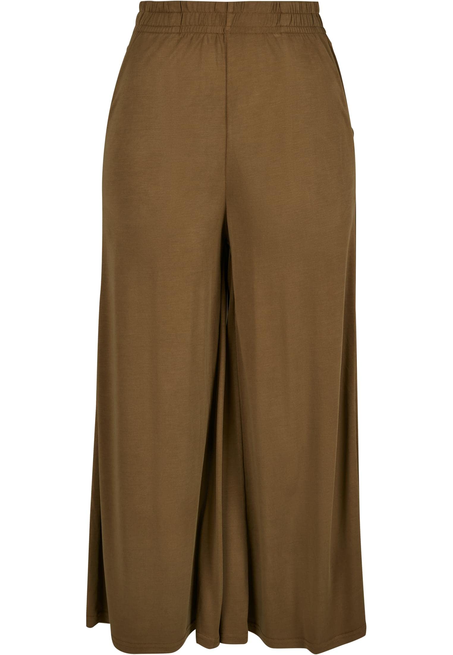 Urban Classics Ladies Modal Culotte Mujer Pantalones de Tela Negro Ancho