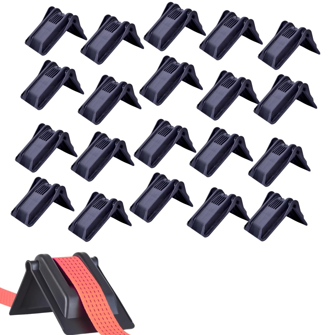 Protectores de Borde Extra Anchos para Correas de Amarre - Ángulos de Protección Flexibles 185 mm - Ángulos de Protección de Carga Perfilados - Compatibles con Correas de 75 mm 20 Unidades
