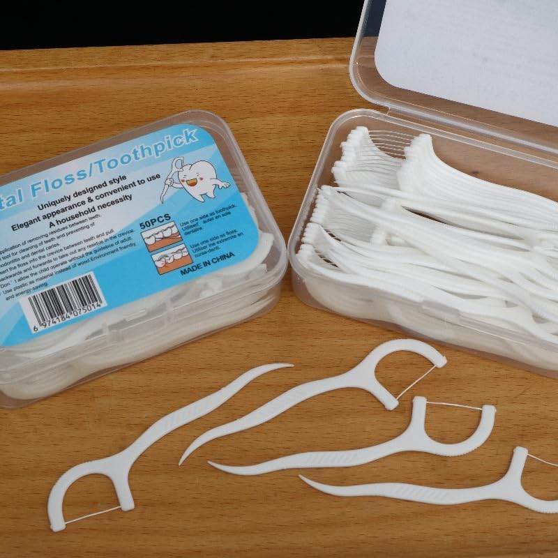 AASTIK SALES 3 in 1 Tooth Cleaning Dental Floss Fresh Toothpick Cleaners, Disposable Teeth Flossing Thread Toothpicks with tongue cleaner Stick for Fresh, Healthy and Breath Gums (150)-image-6