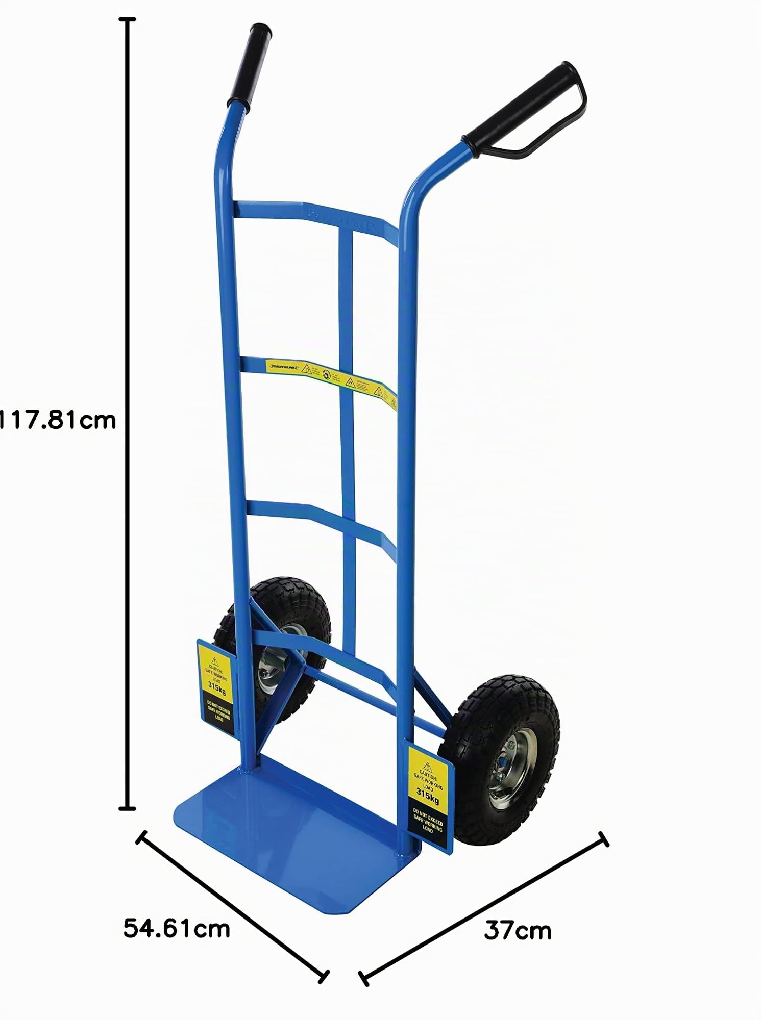 Silverline Tools 868581 Sacador de seguridad pesado, camión de saco, capacidad de carga de 315 kg