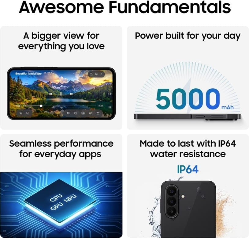 Image of Samsung Galaxy A27 5G (Black, 6GB Memory 128GB Storage) Other Offers
