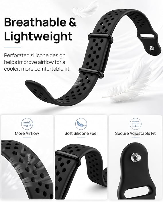 Google Fitbit Airバンド対応シリコンスポーツバンド 男女兼用