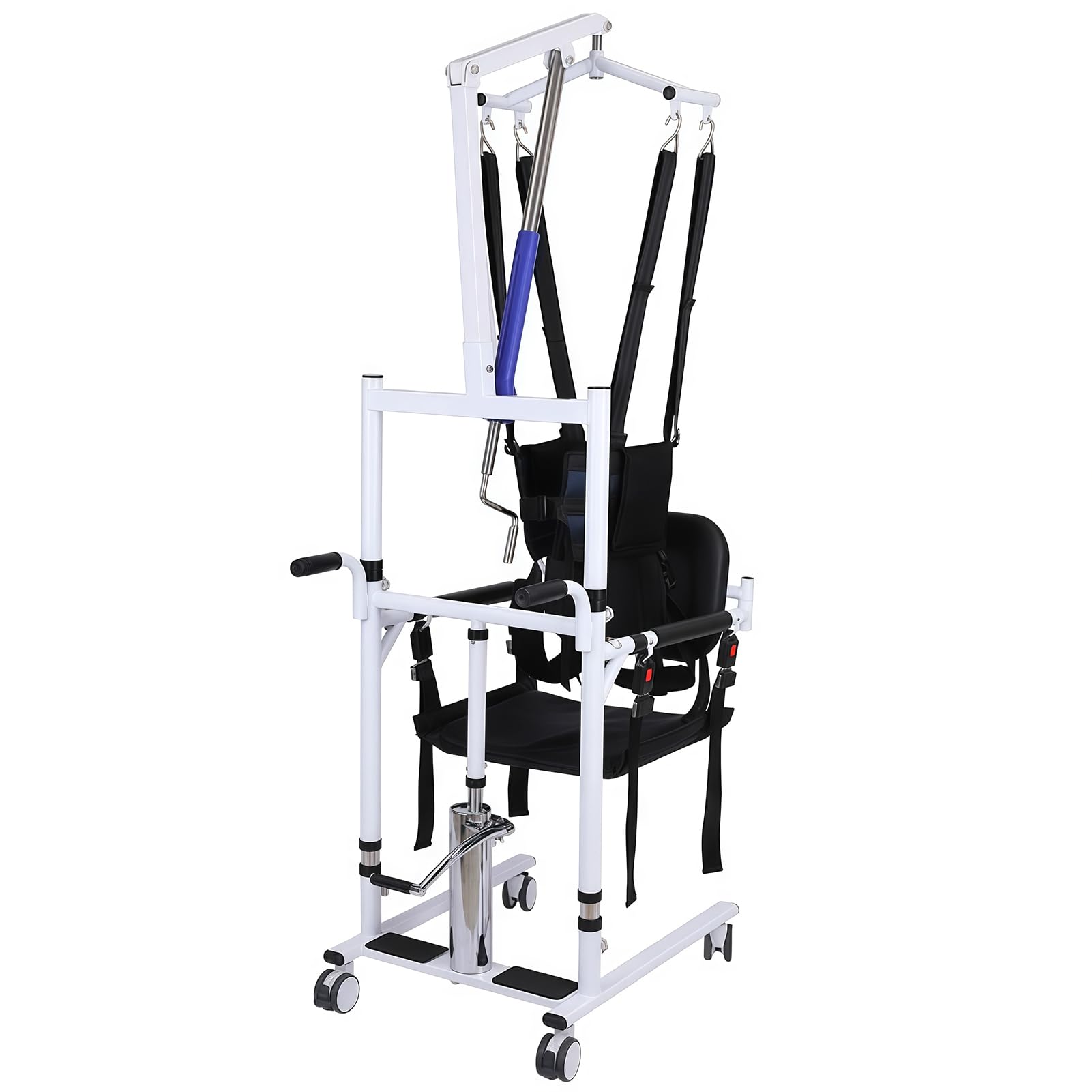 GrúA HidráUlica para Personas Mayores, Silla De Traslado con GrúA EléCtrica para Pacientes, Altura Ajustable, con Mesa, Silla Ducha con ElevacióN, para Personas Discapacidad
