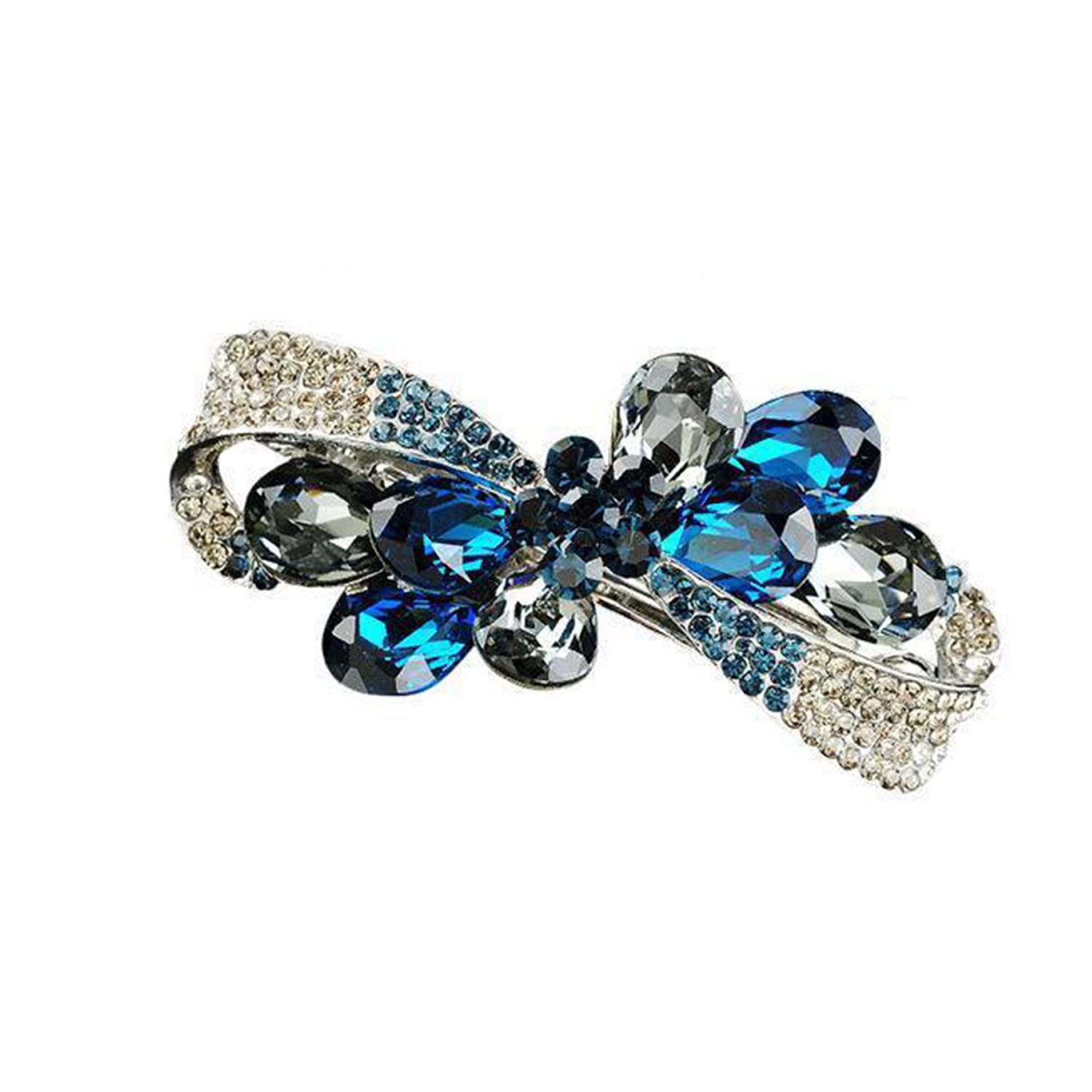 SYGA Women Rhinestone Small Spring Clip Hairpin Medium Adult Head Flower Top Clip Hair Accessories - Blue (B0B2NR84ZP) Amazon Price History, Amazon Price Tracker
