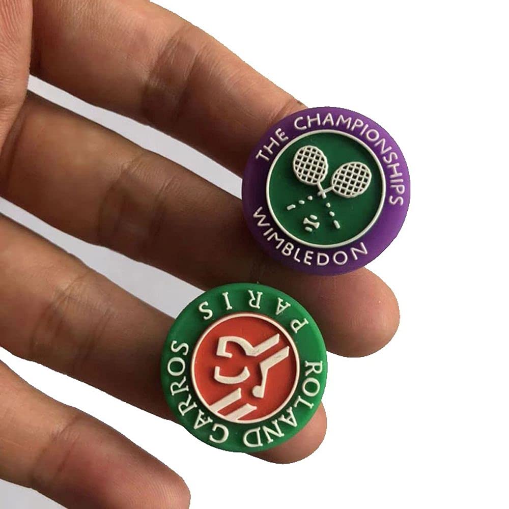 Smorzatori di Vibrazioni da Tennis, Ammortizzatore per Racchetta da Tennis, Ammortizzatore in Silicone per Giocatori(Purple)