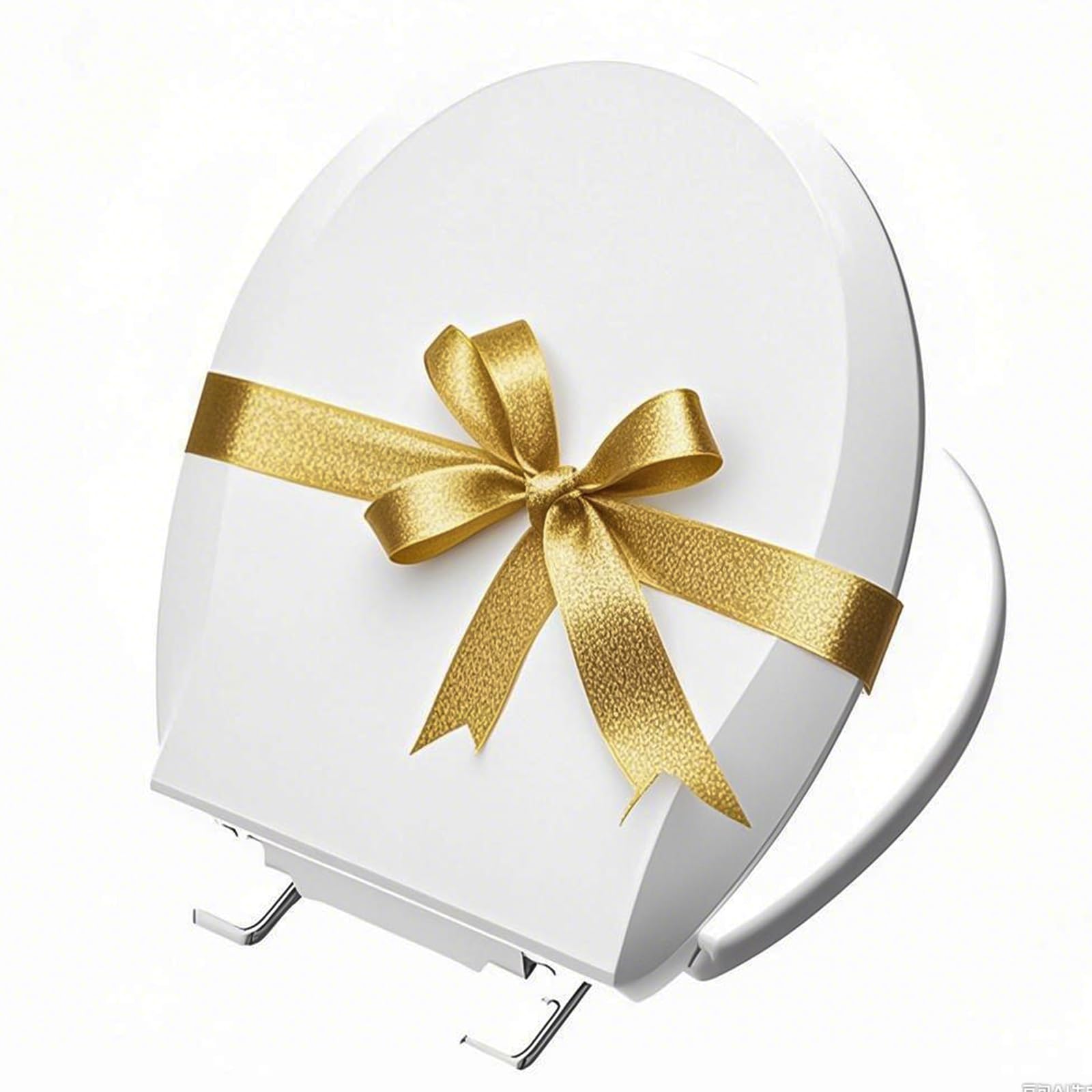 Photo 1 of Toilet Seat Round 16.5 Inch, Quick Release & Soft Close, Anti-Slip Never Loosen, Easy Clean, White, PP Material