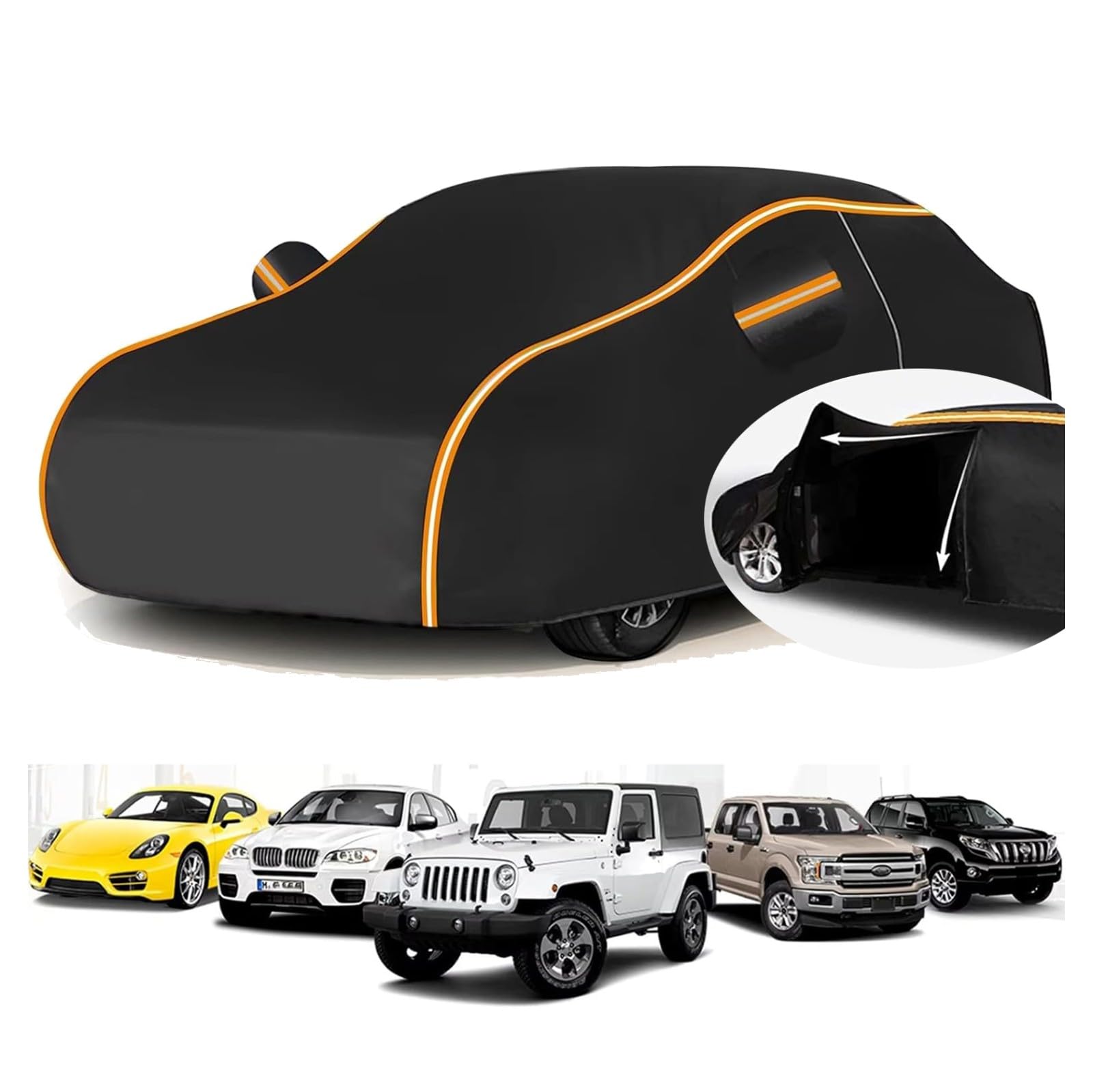 Housse de Voiture pour Nissa𝘯 Kicks 2018 2017-2020 (429.5 x 176 x 158.5cm),Housse de Voiture imperméable,Respirante et Durable,résistante à la Pluie,à la poussière,au Soleil,aux UV