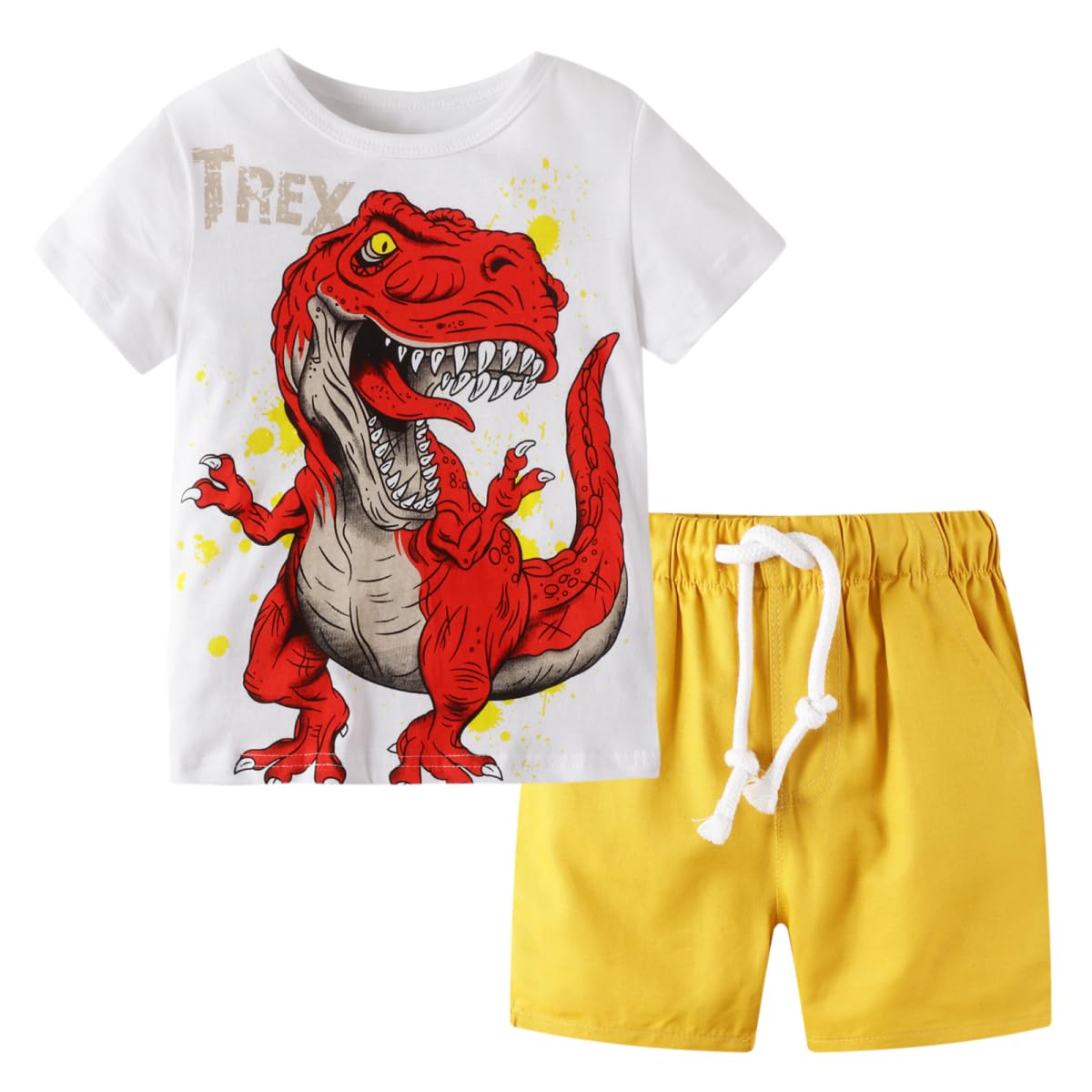 Toddler Boy Clothes Kids Summer Cotton Outfits Short Set Size 2-7Y