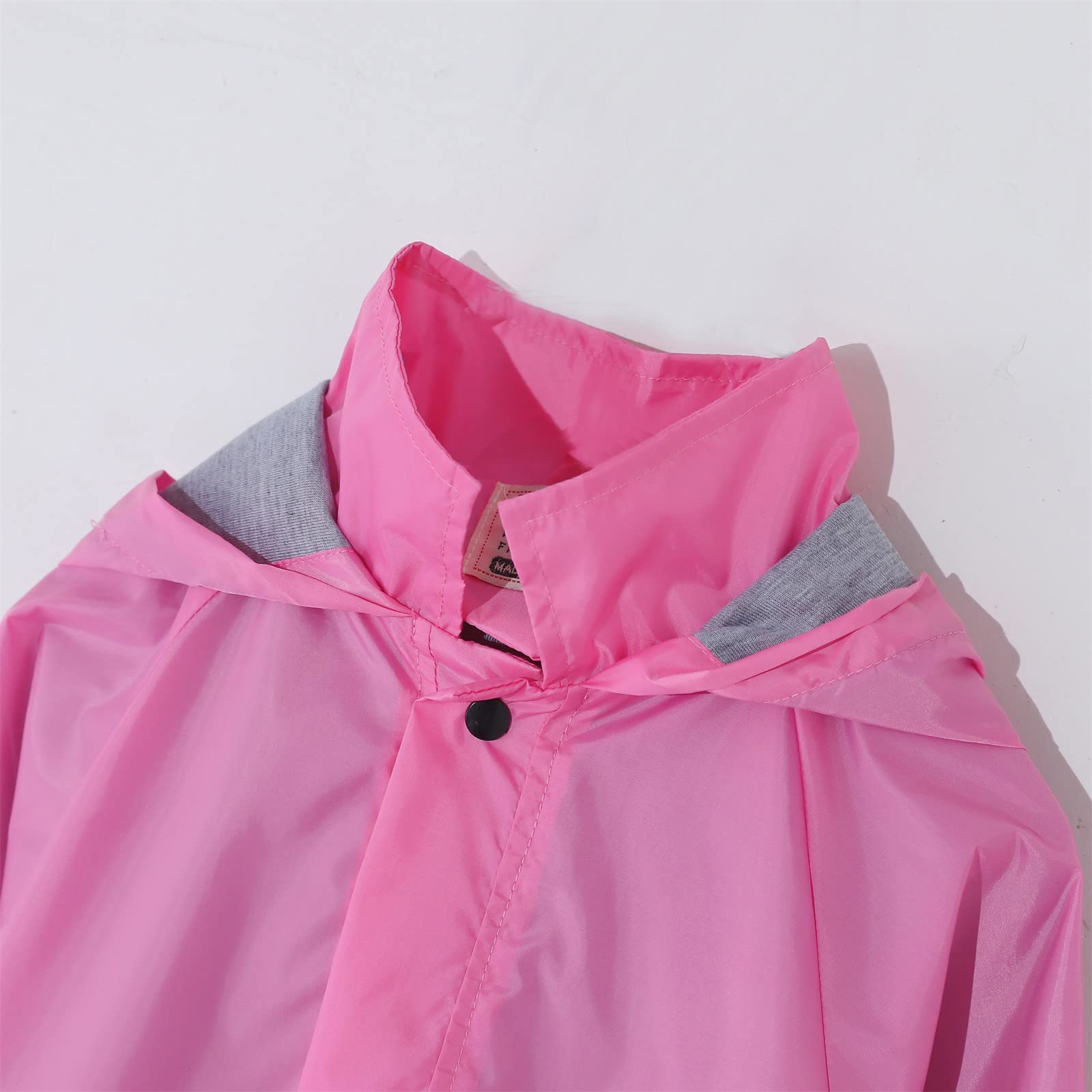 Chubasquero para niños con botón chubasquero con capucha impermeable a prueba de viento para niños de manga larga con capucha ropa ropa niños conjunto de lluvia