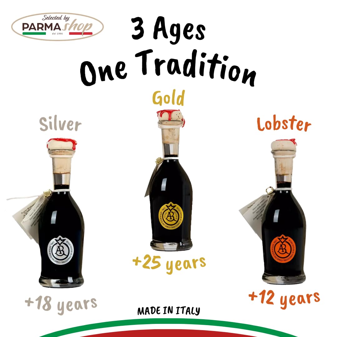 Tradycyjny ocet balsamiczny Reggio Emilia PDO - Srebrny biuleń - Ponad 20 lat
