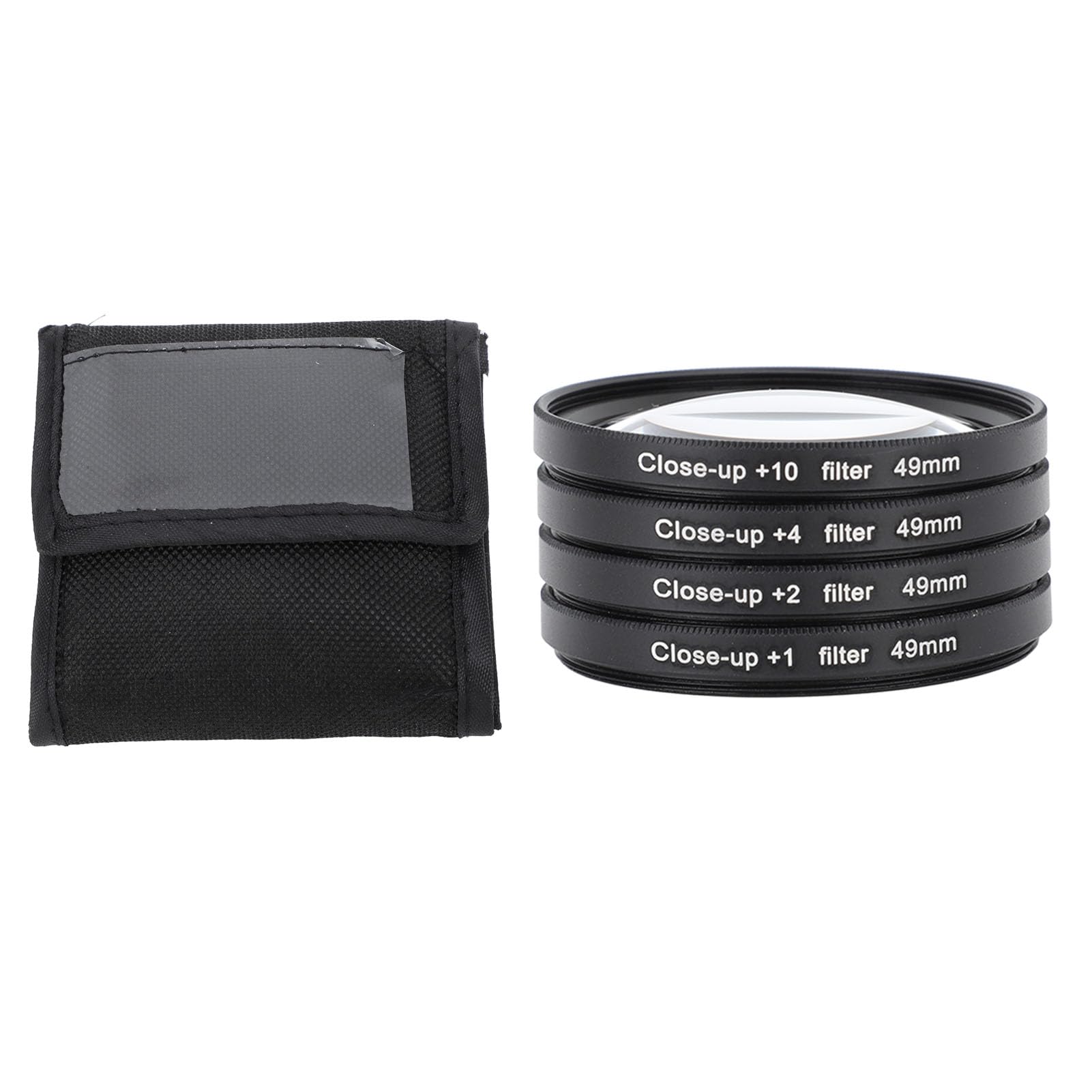 Acogedor 49mm Close-Up Macro Lens Filter Set +1 +2 +4 +10 with Pouch