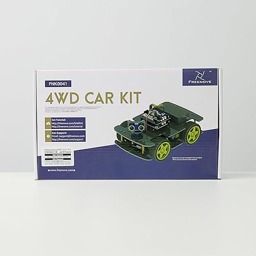Vista 8 de Freenove Kit de coche 4WD con control remoto (compatible con Arduino IDE), seguimiento de línea, evitación de obstáculos, aplicación de control Con