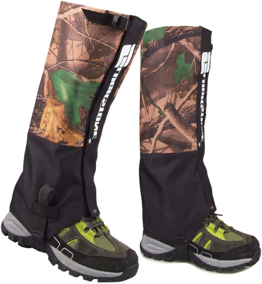 Snake Gaiters for Hiking Camping Running, Women& Men Snake Bite Protection Leg Guards Boot Cover for Outdoors Sports Snow Waterproof and Windproof Legging Leg Cover Wraps