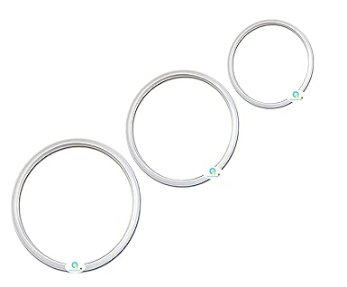 QemiQ Retail -Jar gaskets Suitable for Preethi_Phillips & More Mixer Brands. Sales Package Contains 1U Small(8.5cm) Gasket, 1U Medium(11cm) Gasket, 1U Big(12.8cm) Gasket -Material-Silicon