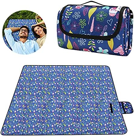 Coperta Da Picnic Impermeabile 200x200cm | Pieghevole Con Manico | Per Spiaggia, Giardino, Campeggio - Foto 4