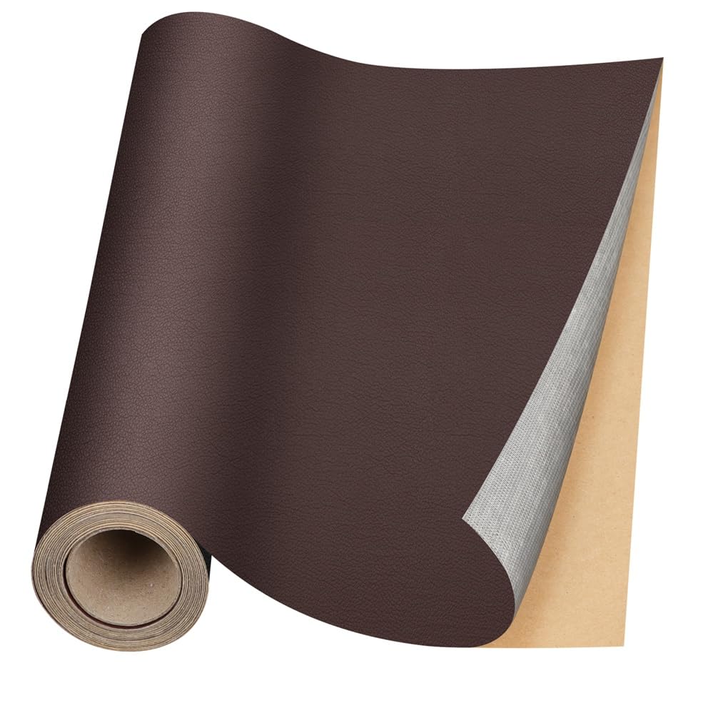 Patch Réparation Cuir Et Simili - 43x254cm - Noir - Autocollant Pour Canapé, Sièges Auto, Sacs