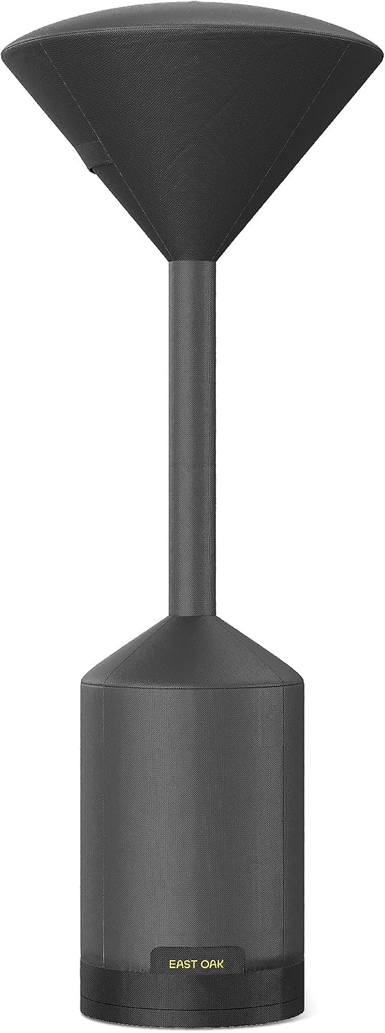 EAST OAK 50,000 BTU Patio Heater Bundle with Cover, Wheels, Double-Layer Burner, Sand Box Table, Outdoor Propane Heater for Home