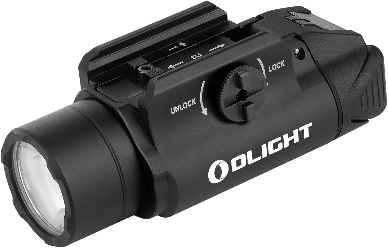 PL-3S Valkyrie 1000 Lumens Compact Weaponlight Rail-Mounted Tactical Light LED with Rail Locating Keys for 1913 Picatinny, GL Style (Black)