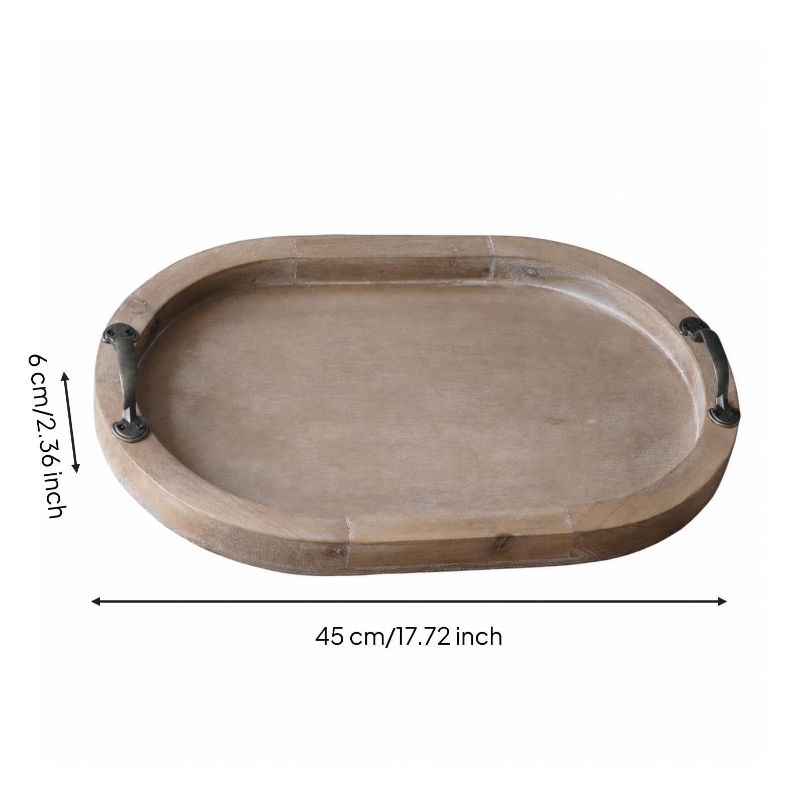 Vielseitig tablett, 45 X 30 cm, 3040-Ovaler Tablett