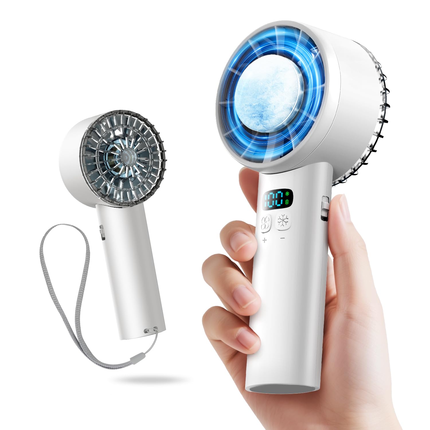 Amazon | 【2026年夏の初登場 -25℃瞬間冷却】 携帯扇風機 冷却プレート