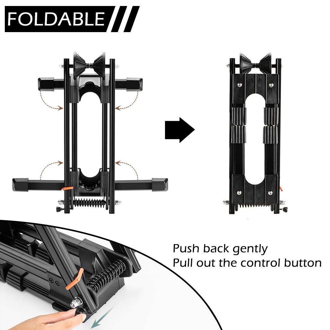 ROCKBROS Fahrrad Ständer Hinterradständer Ausstellungsständer Fahrradhalter Faltbar aus Aluminium