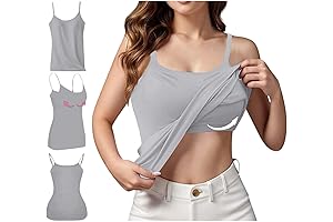 Discover Ultimate Comfort: Built-in Bra Tank Tops for Women! Save 50% Off Today!