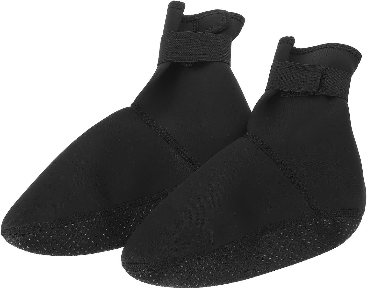 ULTECHNOVO Thermal Neoprene Swim Socks for Men and Women, 2mm Thick Mid-calf Water Socks with Anti-slip and Ergonomic Fit, for Surf Fishing and Snorkeling in Cold Water