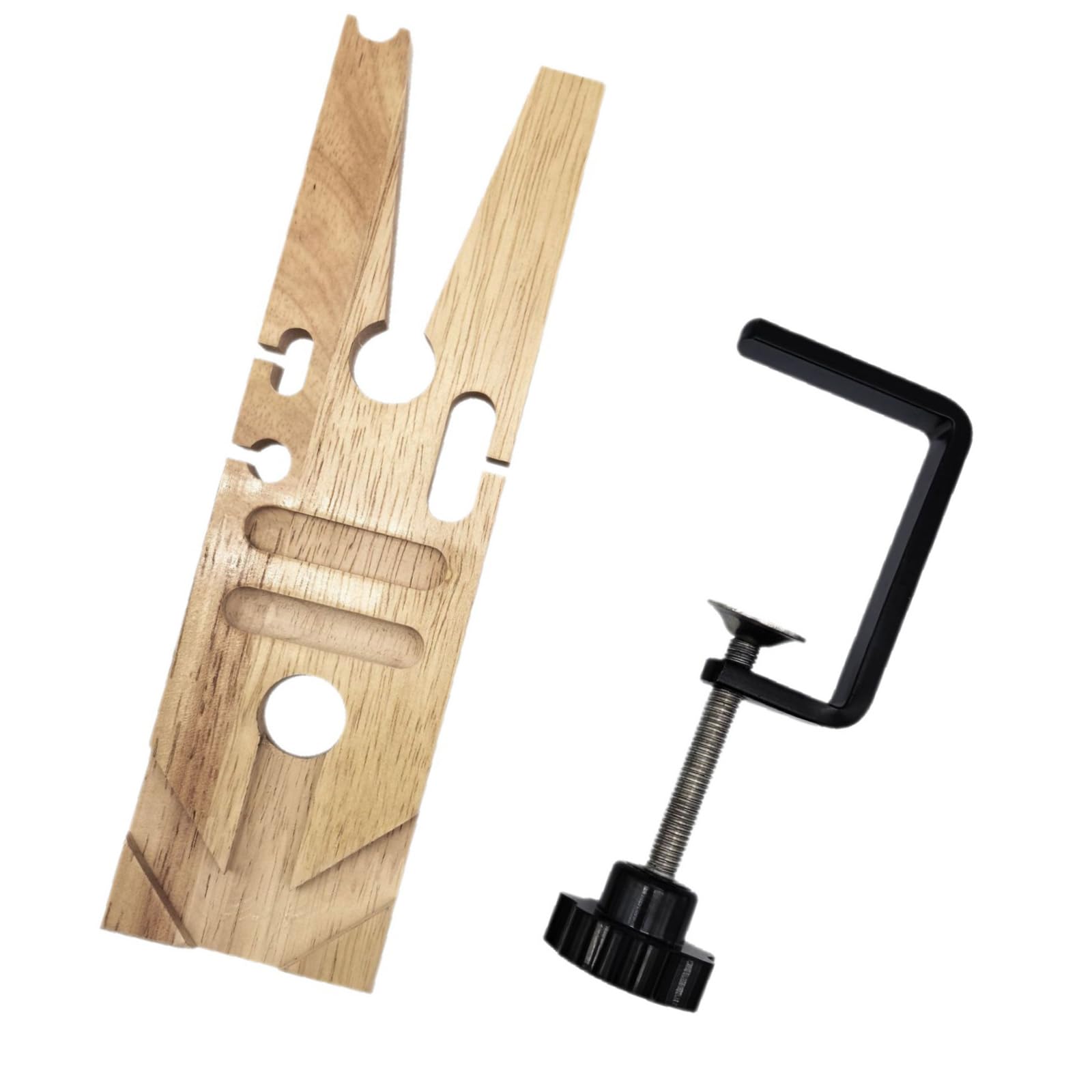Round Edges Wood Fixed Vise Clamps for Secure Holding in Woodworking Projects Sturdy and Lightweight Design Woodworking Clamp