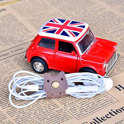 Caillu Cord Organizer,Cord Keeper Earbud Case,Headphone Earbud Holder,Headset Wrap Winder,Cord Manager,Phone Earphone Case Holder Usb Cable Ties,Tiny Leather Gadget Cable Earbud Case Clips 5 Pack #TOP3