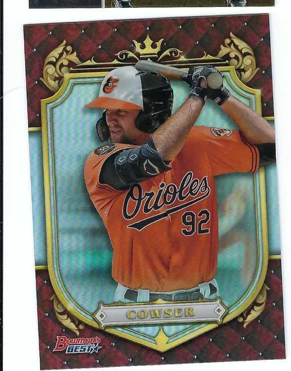 COLTON COWSER 2022 Bowman's Best Prospective Royalty #PR-1 Baltimore Orioles Baseball Rookie Card RC