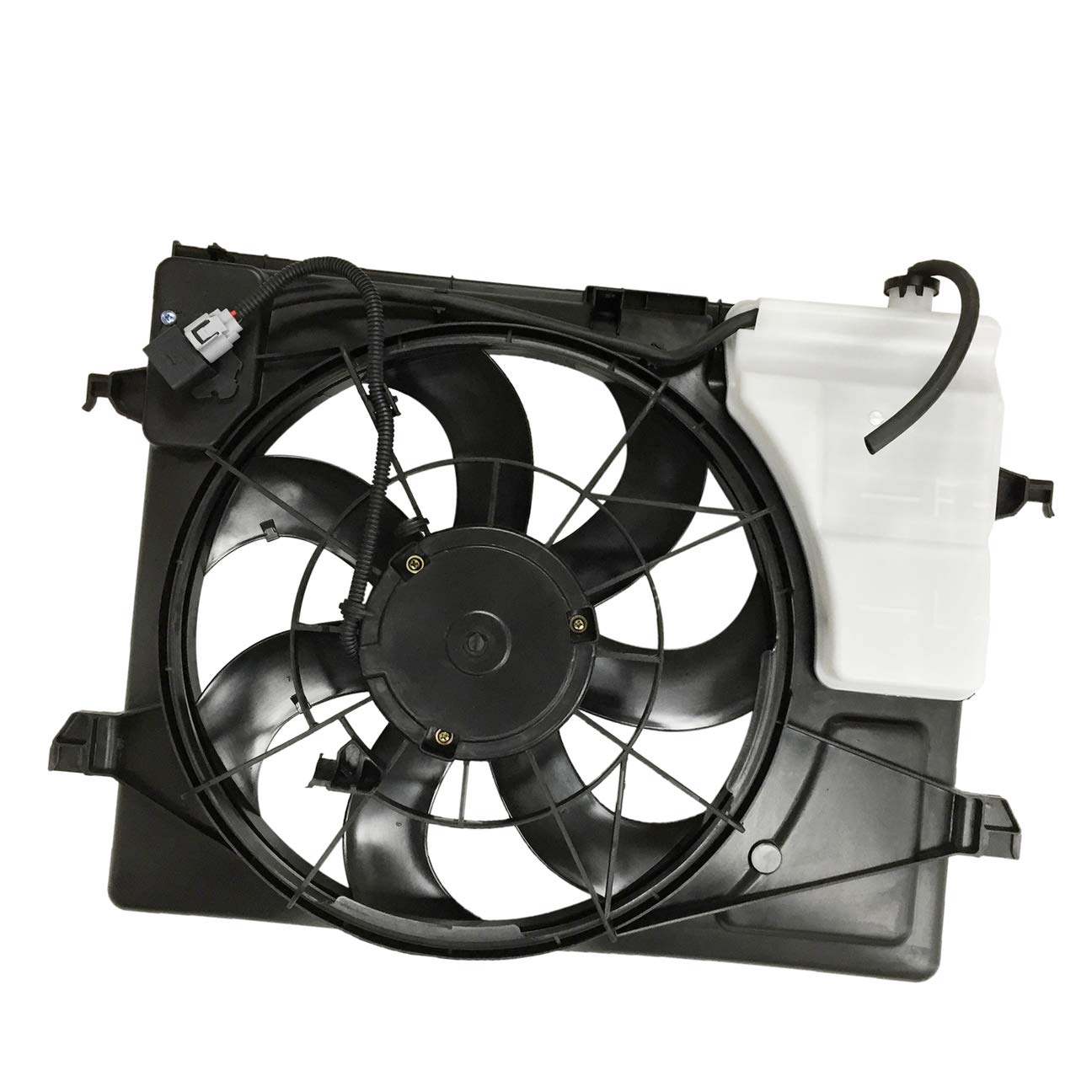 PartsFlowRadiator Cooling Fan Assembly for 2010 2011 2012 2013 Kia Forte/Forte Koup 621-497