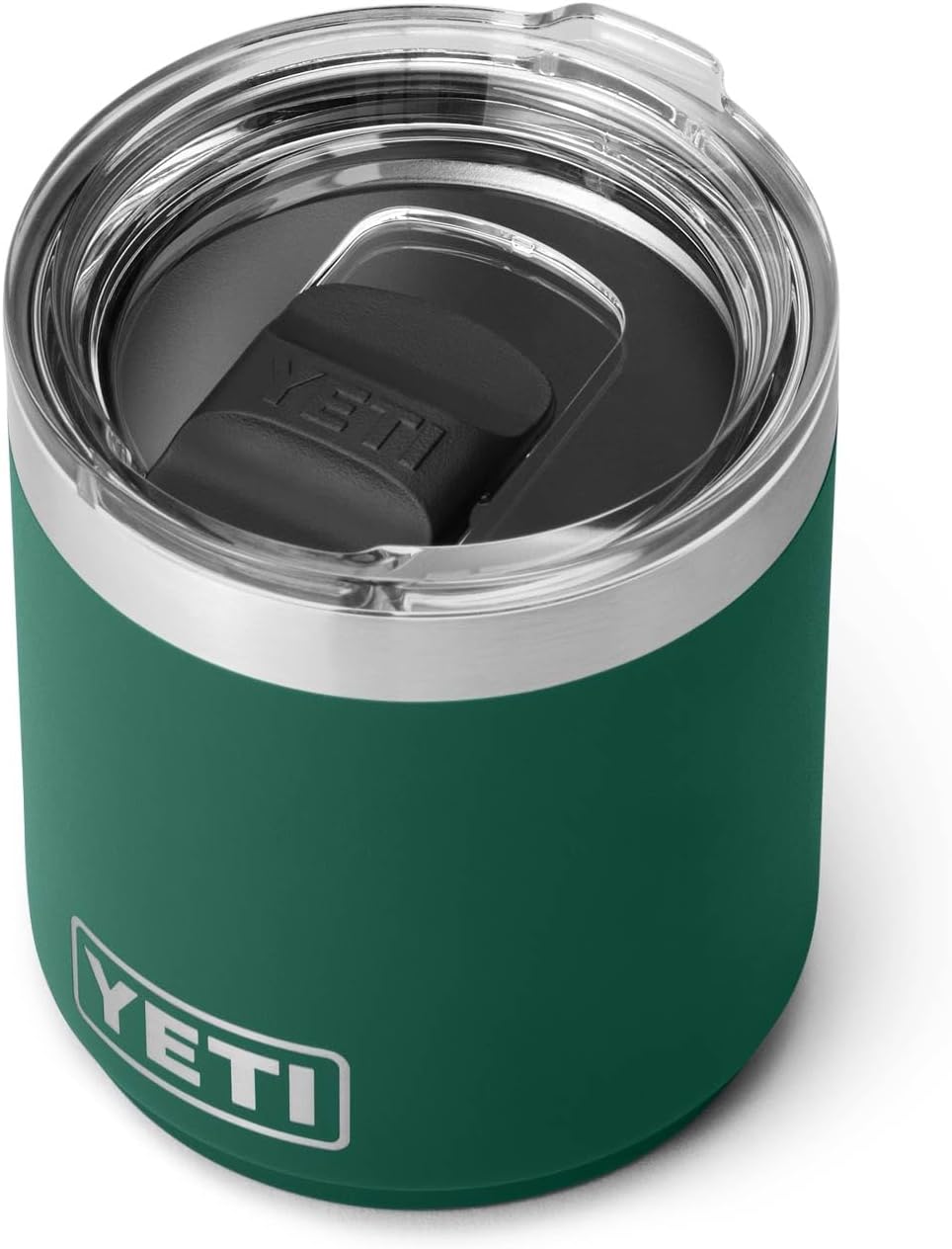 YETI Rambler 10 oz Stackable Lowball 2.0, Vacuum Insulated, Stainless Steel with MagSlider Lid, Black Forest Green - Image 4