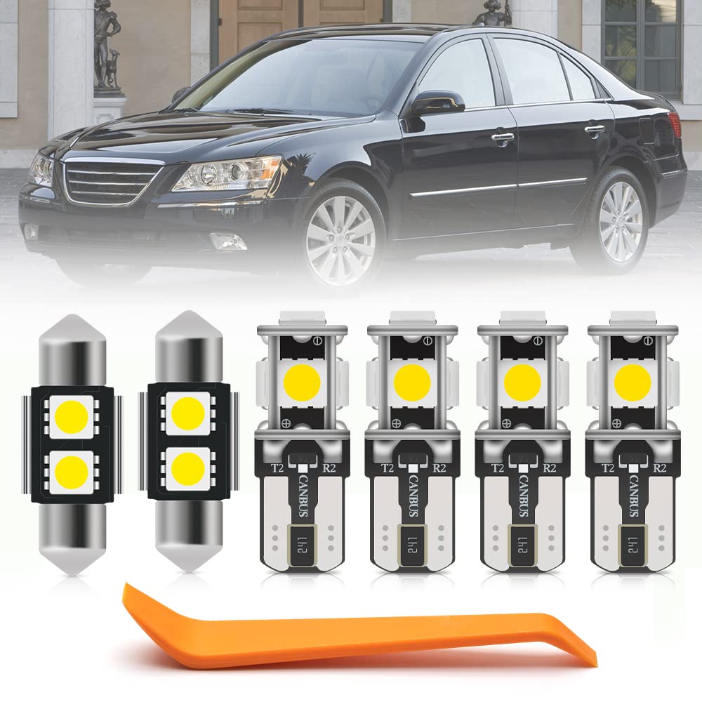 13pcs LED Interior Lights Bulb Kit for Hyundai Sonata 2006 2007 2008 2009 2010 LED Map Dome Trunk License Plate Lights Sup... - Review, Price and Buying Guide