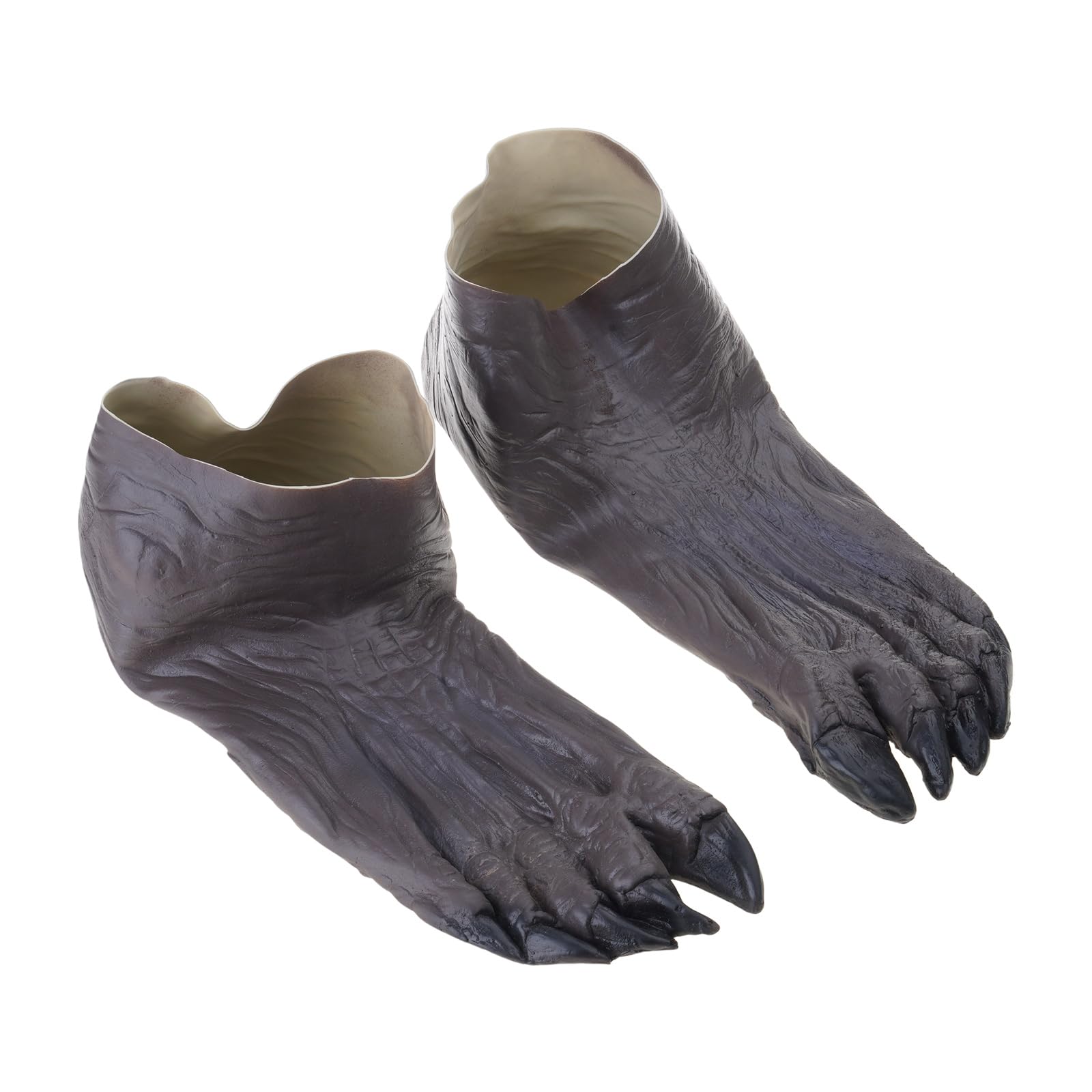 Asukohu Unisex Footmuffs Werewolf Gloves Foot Cover Halloween Cosplay Costume Wolf Gloves Wolf Shoes Foot Covers, One Size