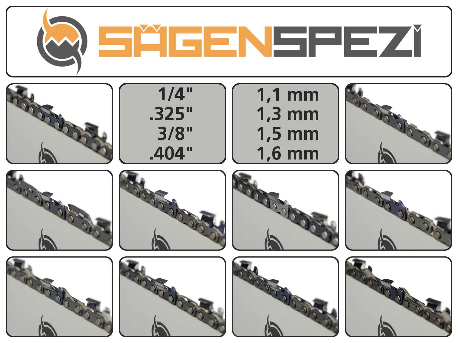 CATENA ORGNALE STHL 45 MAGLE 3/8 1,3 MM PER BARRE CON LUNGHEZZA 30 - Foto 3