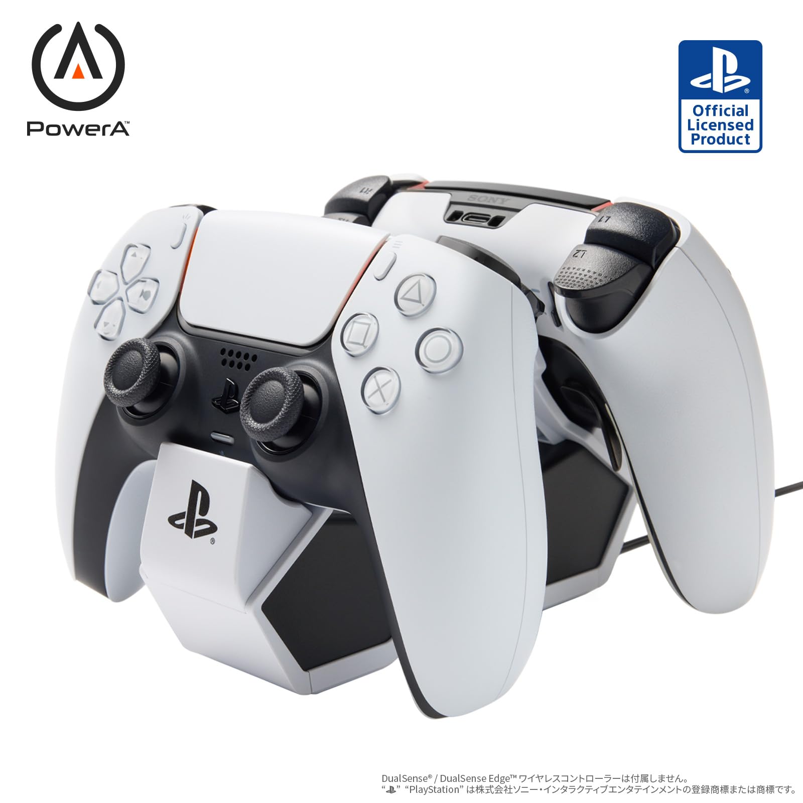 【PlayStation公式ライセンス製品】PowerA パワーエー ツインチャージングステーション for DualSense and DualSense Edge ワイヤレスコントローラー PSPW0335-02 【国内正規品 2年保証】