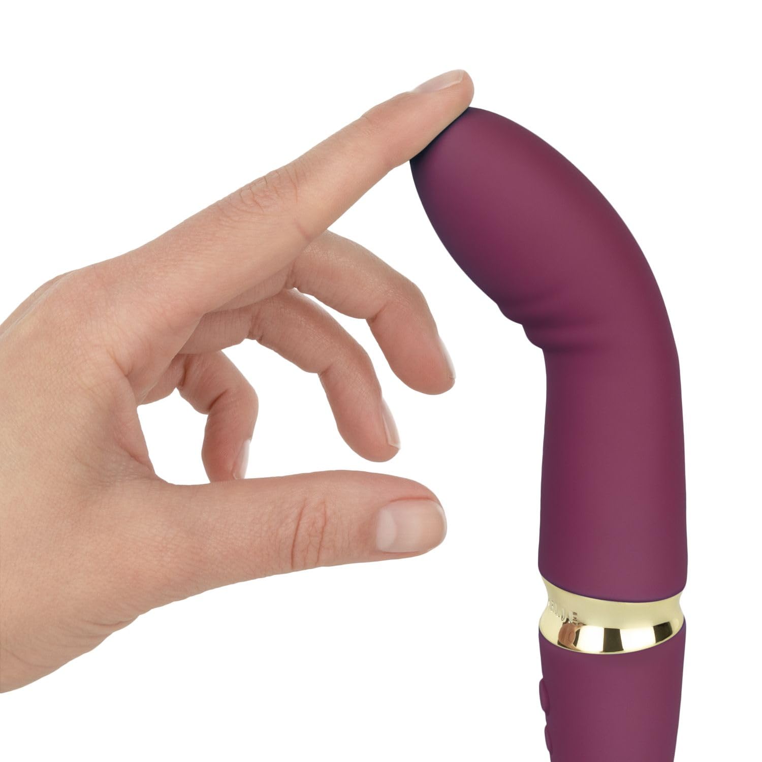 AMORELIE Ride - Vibratore punto G, 18,5 cm, impermeabile con batteria, Berry