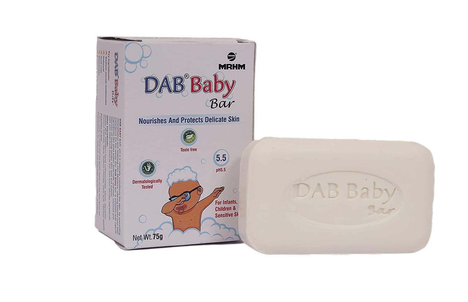 MRHM | Dab Baby Bar | Nourishes and Protects Delicate Skin | with Natural ingredients | 75g X 2