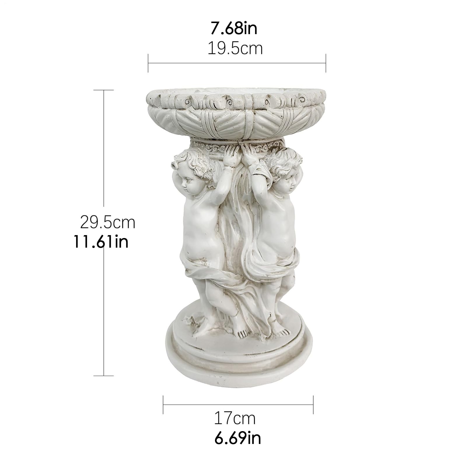 Blumentopf - Statue Wetterfest Resina Pflanztopf | Antica scultura in | stile giardino Pflanzkübel | Für Innenbereich Terrasse Garten Balkon Wohnzimmer Büro Schlafzimmer Rasen