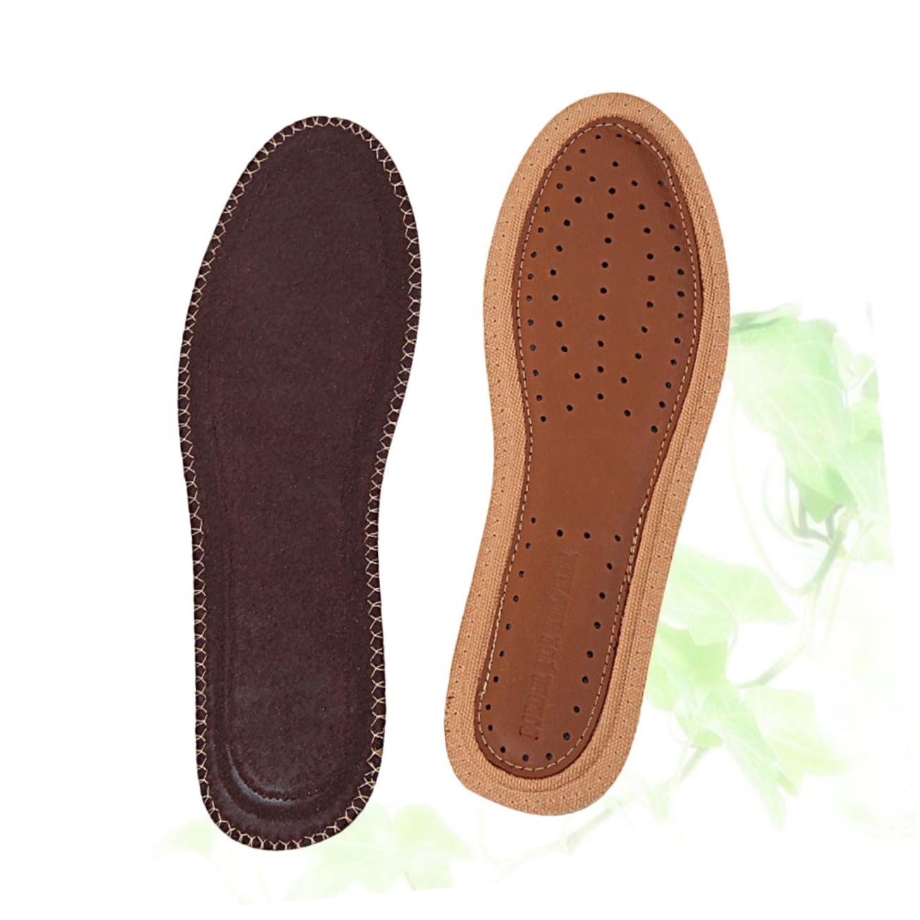 Beaupretty 1 Pair Leather Insoles Sweat Absorption Insoles Damping Shoe Pads Shoe Insoles Sport Insoles Comfortable Shoe Pads Insoles for Plantar Arch Support Insoles Man Sports Leather Shoes