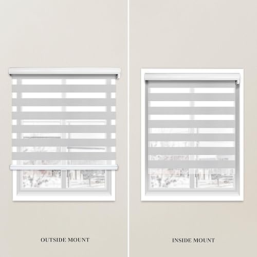 Miniatura 4 de CHICOLOGY Persianas de cebra personalizadas, persianas de cebra para ventanas, persianas de cebra para ventanas, persianas de cebra sin cordón,