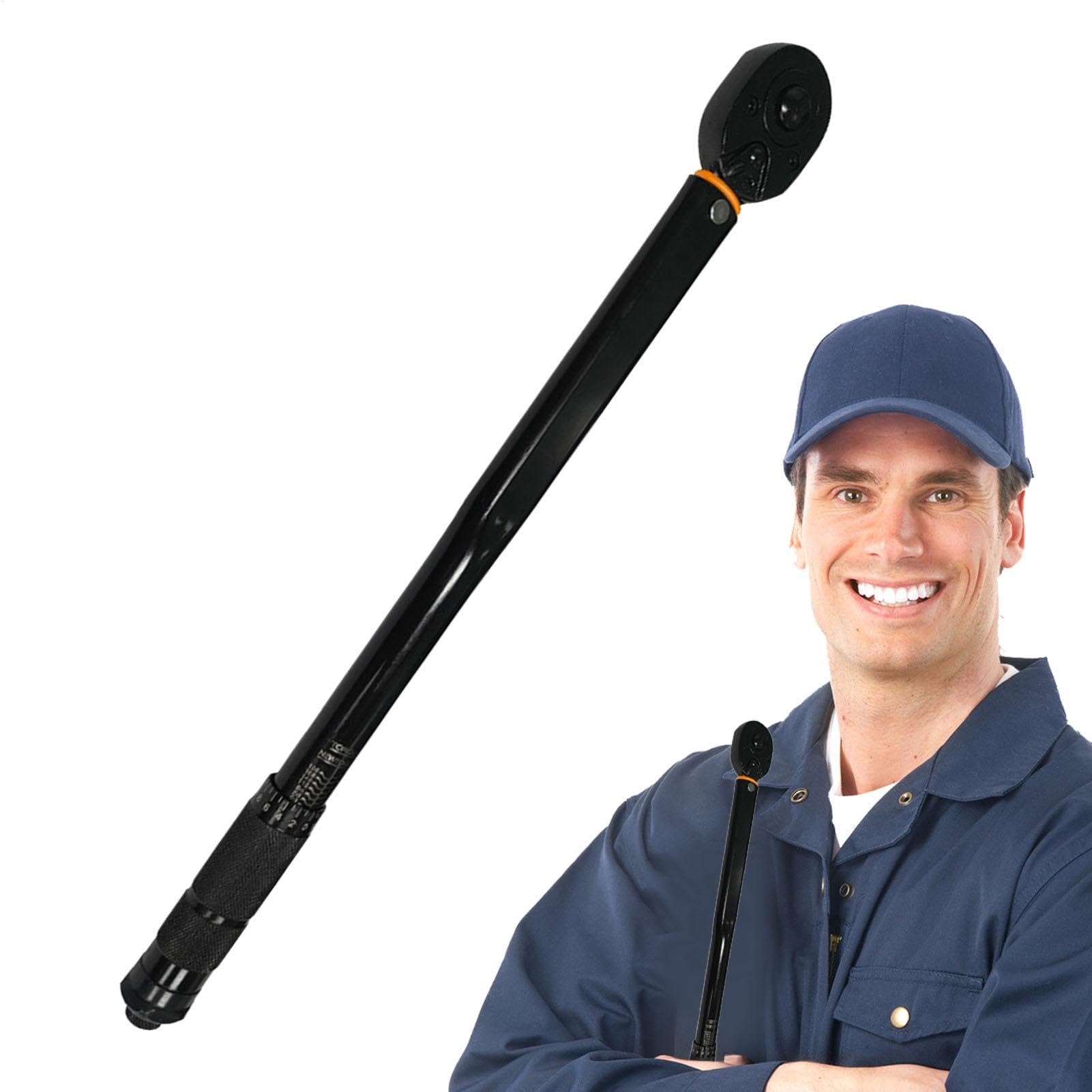 Chiave Dinamometrica Regolabile Attrezzo manuale multifunzione resistente | Sgancio Rapido Kit Meccanico Portatile Nero Per Uso Intenso Riparazione E Manutenzione Auto Se
