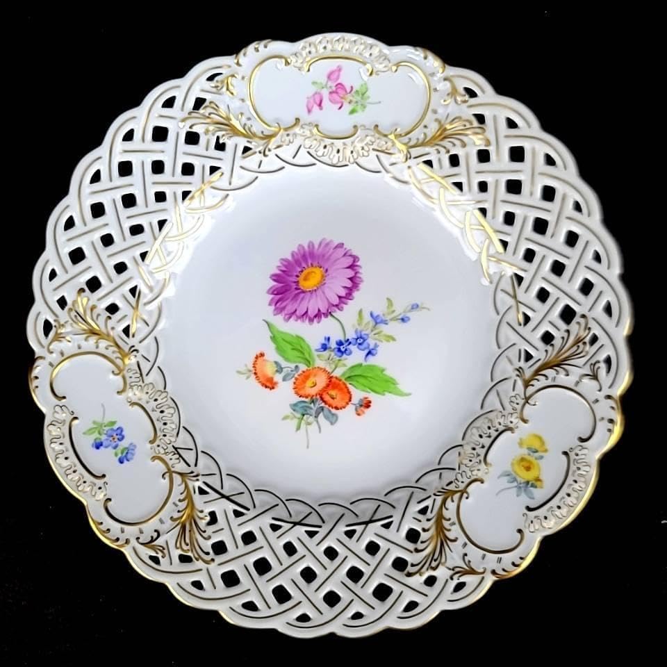 MEISSEN マイセン ベーシックフラワー プレート 4枚セット 18cm M-140