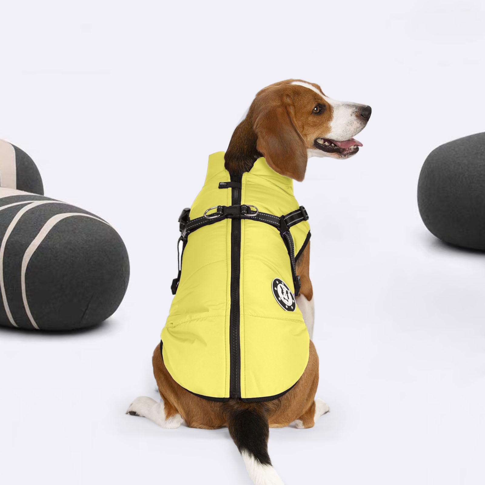 LUOWAN Cappottino Cane Taglia Piccola e Media Taglia - Cappotto Cane - Giacca Invernale Impermeabile con Imbracatura - Gilet Caldo